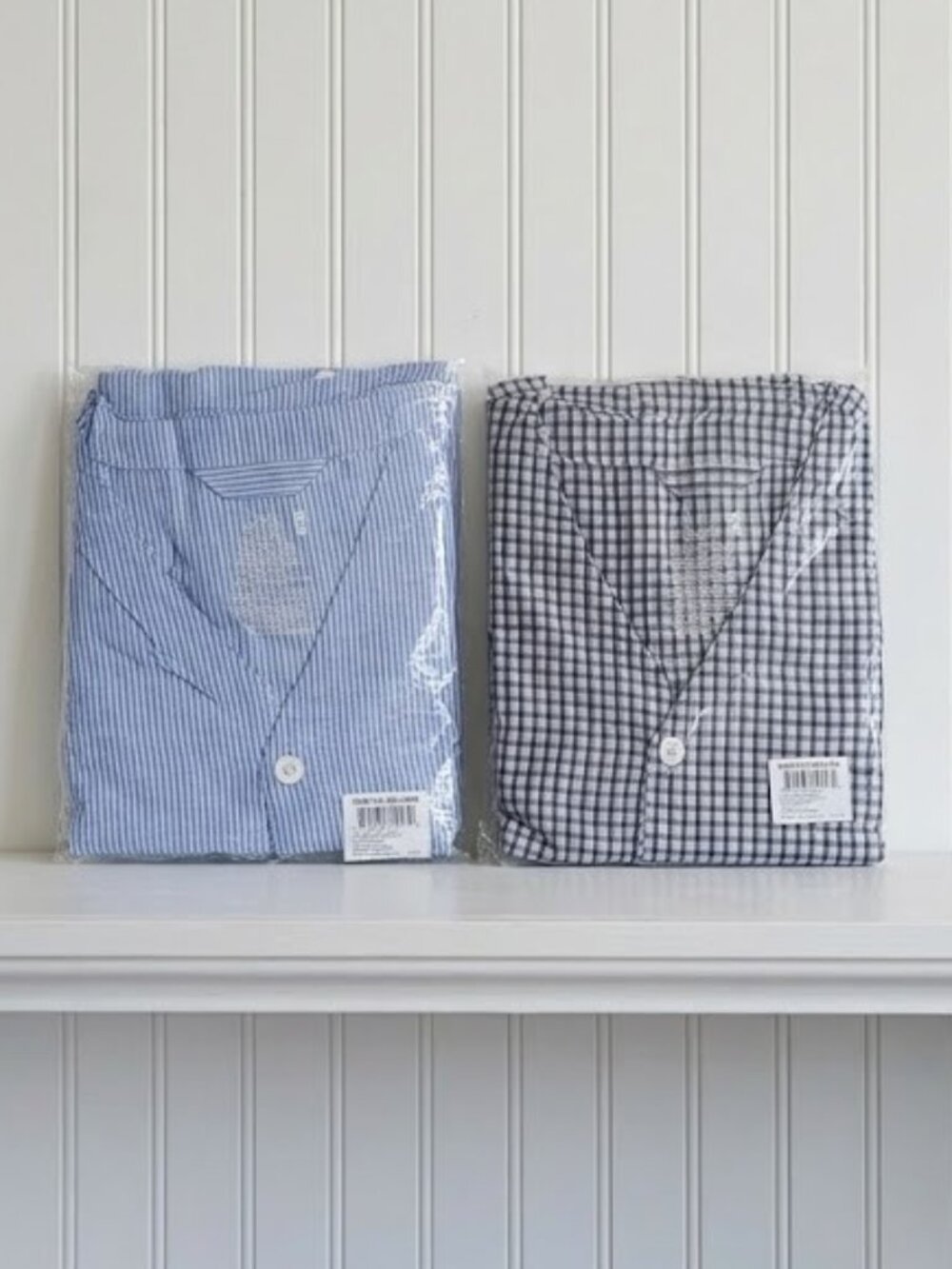 2 Pairs Men's 5XL Fruit Of The Loom Pajama Pants Sets Short Sleeve Blue Stripe